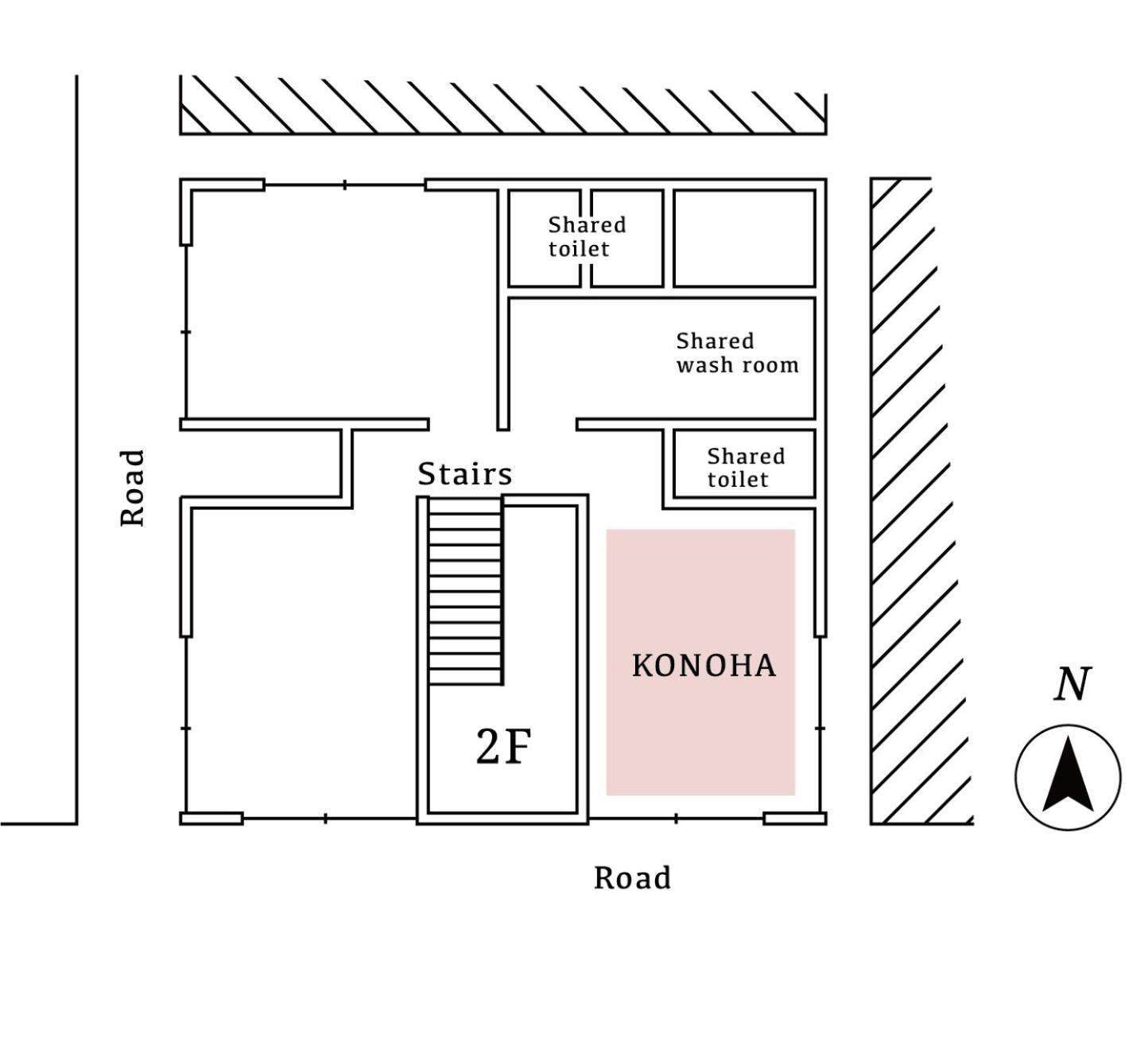 KONOHA - Japanese-Style Room with Shared Bathroom - Upper floor