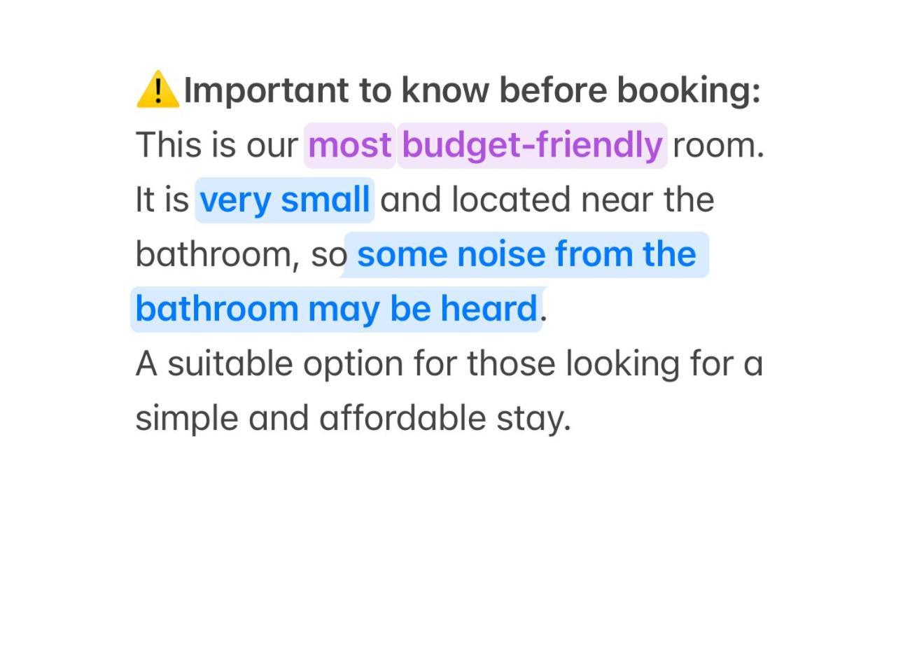 Budget Single Room