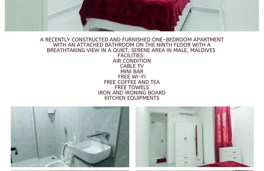 Resting View Maroon - One Bedroom Apartment-1